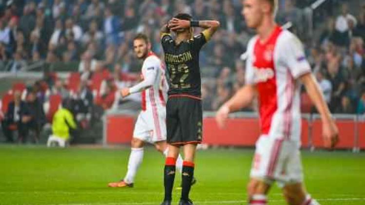Europa League - Standard verliest met kleinste verschil bij Ajax