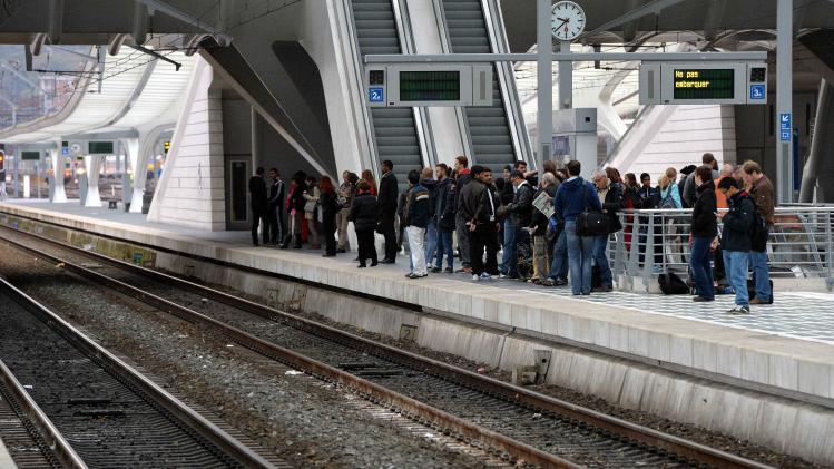 BELGIUM BRUSSELS LIEGE RAILWAY STRIKE