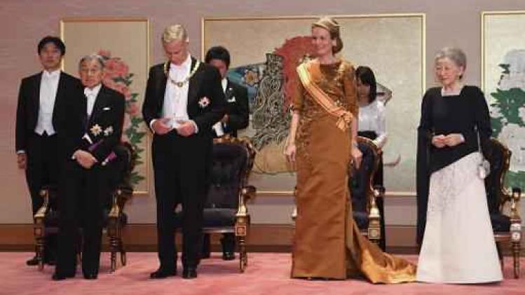 Keizerlijke dag voor Filip en Mathilde in Japan