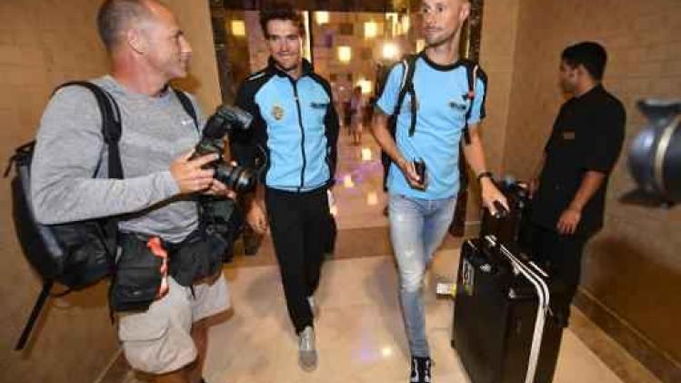 Belgische profrenners gearriveerd in Doha voor WK