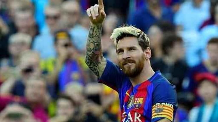 Primera Division - Messi viert wederoptreden met doelpunt voor FC Barcelona