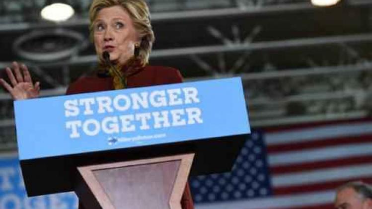 Hillary Clinton bouwt voorsprong op Donald Trump uit in peiling