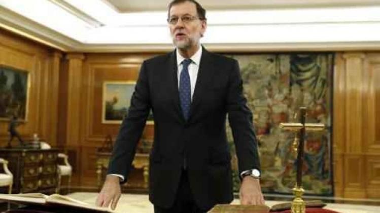 Rajoy legt eed af als premier van Spanje