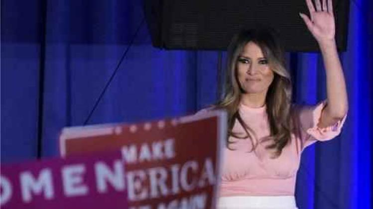Race Witte Huis - Melania Trump maakt eerste optreden sinds juli