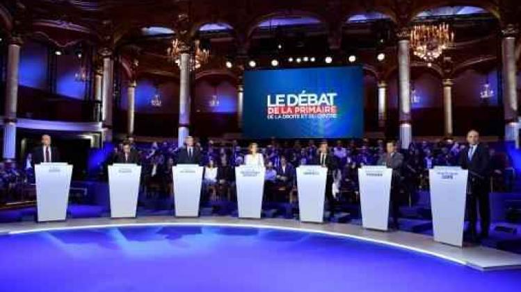 Felle discussies tussen conservatieve presidentskandidaten in Frankrijk