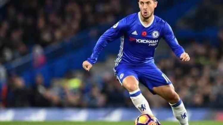 Belgen in het buitenland - Weergaloze Hazard bezorgt Chelsea forfaitzege tegen Everton
