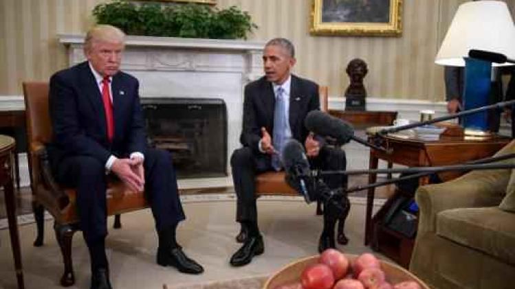 Trump en Obama vol lof voor elkaar