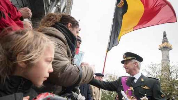 Koning Filip brengt hulde aan slachtoffers van twee Wereldoorlogen in Brussel