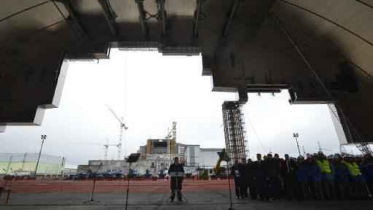 Spectaculair transport van nieuwe sarcofaag boven kernreactor Tsjernobyl van start
