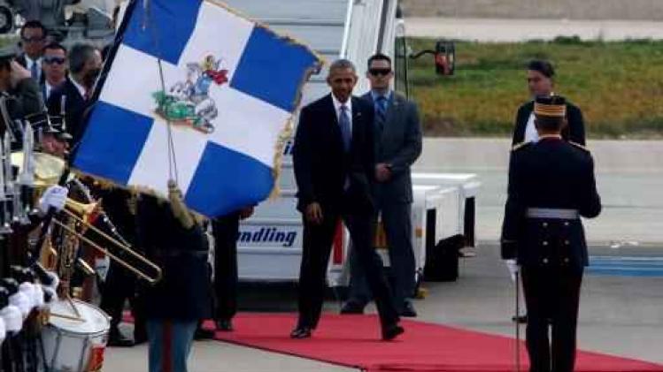Obama aangekomen in Athene