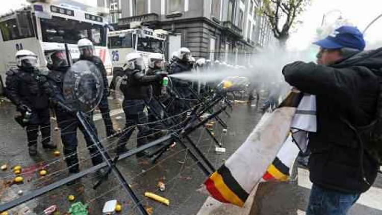 Verkeer in Brussel ondervindt veel hinder door betoging