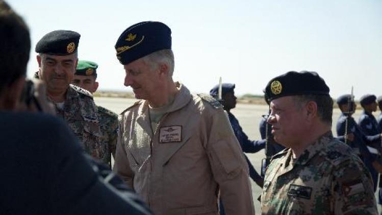 Koning Filip bezocht F-16's die strijden tegen IS