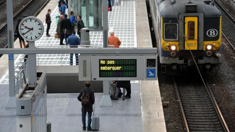 BELGIUM BRUSSELS LIEGE RAILWAY STRIKE