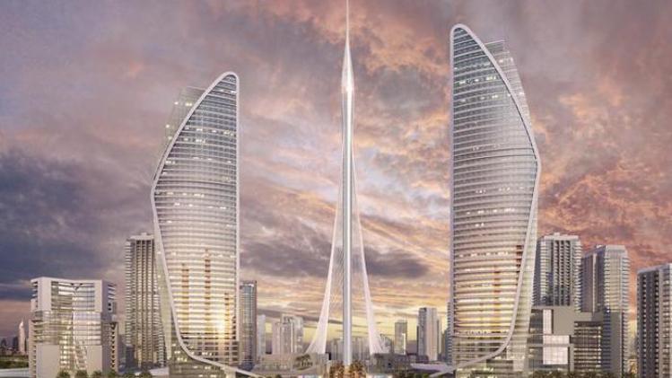de hoogste toren ter wereld in Dubai