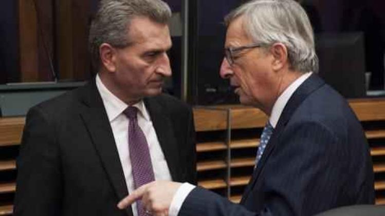 Europees Commissievoorzitter Juncker behoudt vertrouwen in eurocommissaris Oettinger