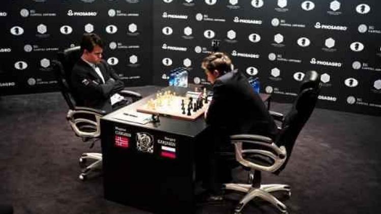 WK schaken - Carlsen en Karjakin blijven remise spelen