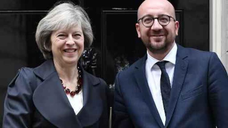 Charles Michel ontmoet Britse premier Theresa May in Londen