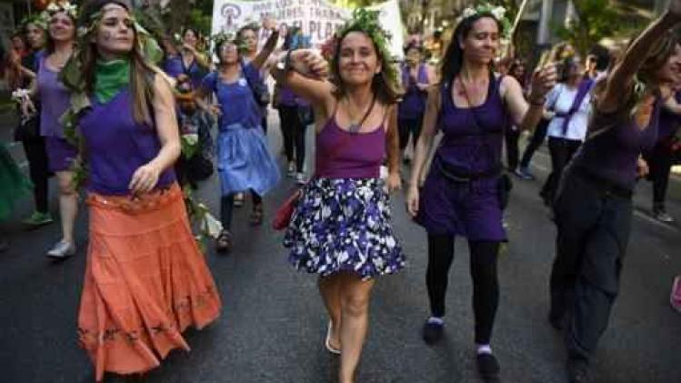 Argentijnen op straat tegen geweld op vrouwen