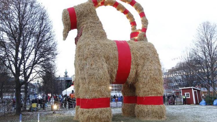 De Zweedse kerstgeit heeft de feestdagen weer niet gehaald