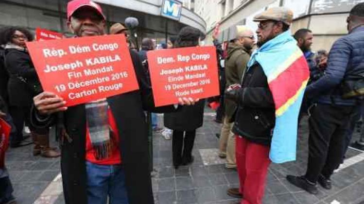 Congolezen betogen in Brussel tegen aanblijven Kabila