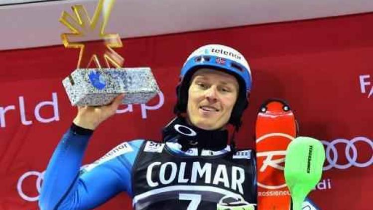 WB alpijnse ski - Henrik Kristoffersen wint opnieuw slalom in Madonna di Campiglio