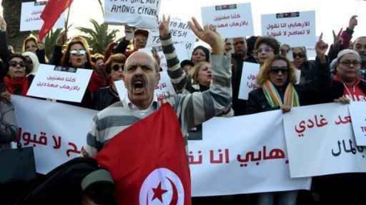 Betoging tegen terugkeer van jihadisten in Tunis