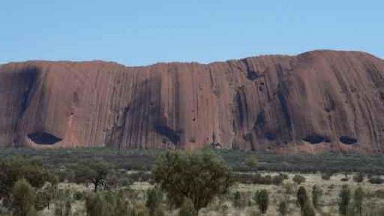 Australische Ayers Rock gesloten wegens recordregenval