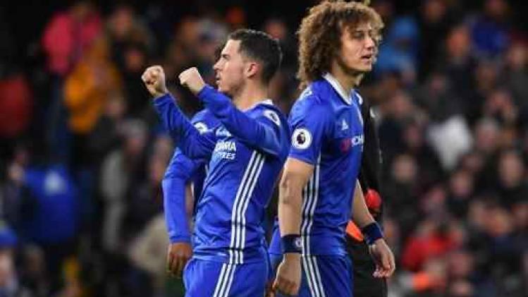Hazard en Courtois helpen Chelsea aan 12e competitiezege op rij