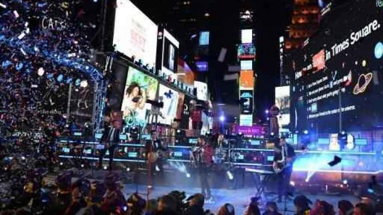 Miljoen bezoekers volgen 'balldrop' op Times Square in New York