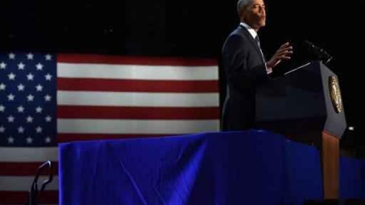 President Obama noemt Amerika "beter en sterker" in afscheidstoespraak