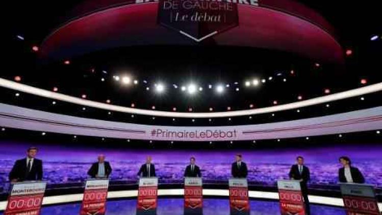 Franse linkse presidentskandidaten halen uit naar president Hollande tijdens eerste debat