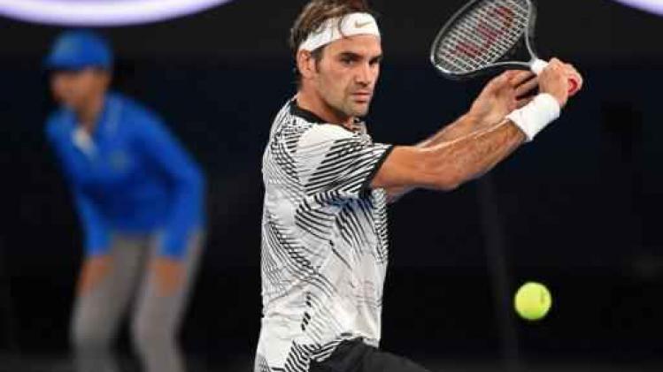 Roger Federer neemt foutloze start in Australian Open