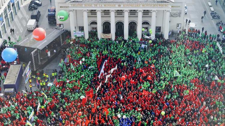 BELGIUM BRUSSELS PROTEST UNIONS