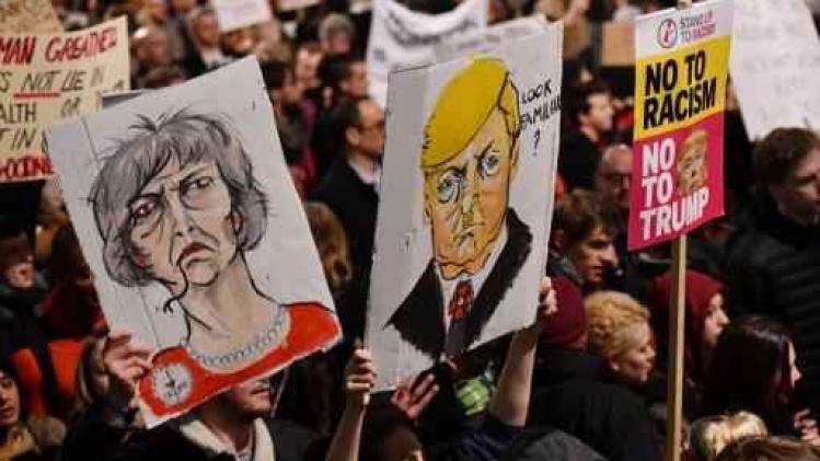 Inreisverbod VS - Tienduizenden mensen protesteren in Verenigd Koninkrijk tegen decreet Trump