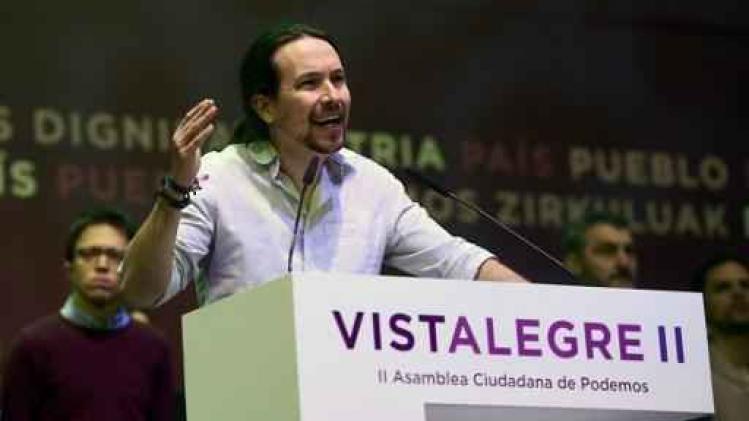 Pablo Iglesias herkozen als leider van Spaanse partij Podemos