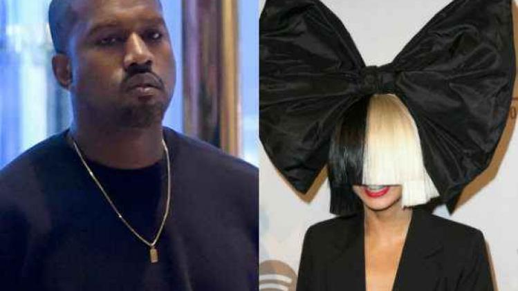 Kanye West (foto rechts) en Sia (links)