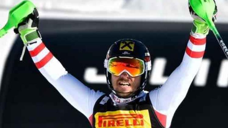 Marcel Hirscher kroont zich voor tweede keer tot wereldkampioen slalom