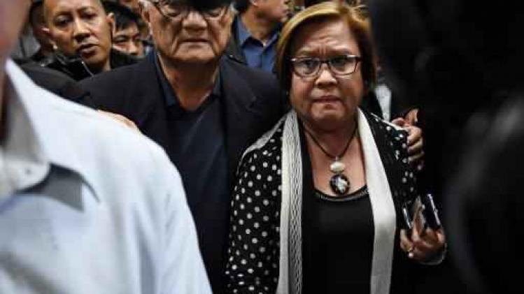 Belangrijkste tegenstandster van drugsoorlog Duterte gearresteerd