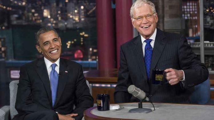 Barack Obama en David Letterman