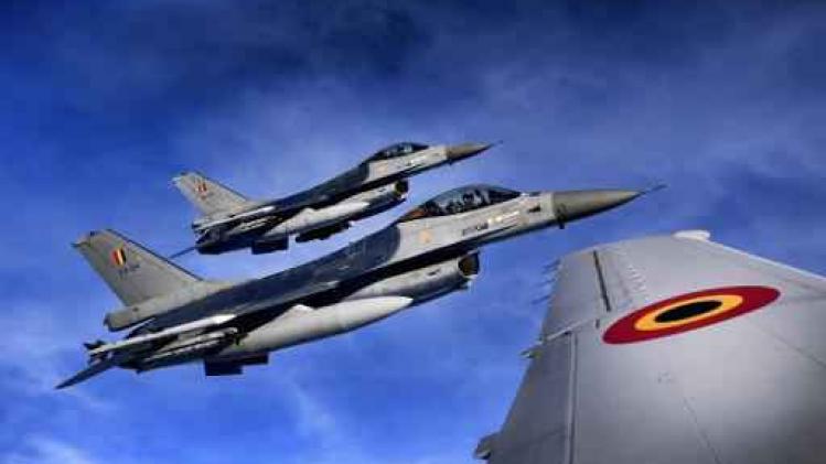 Eerste interventie Belgische F16's boven Nederland