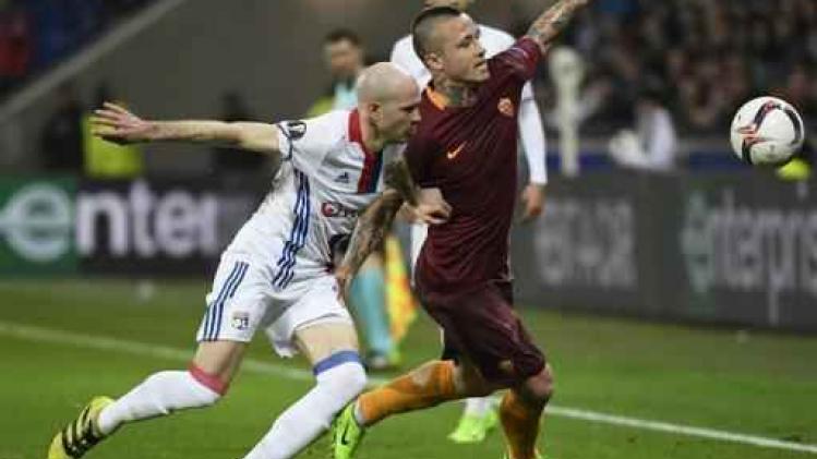 Europa League - Radja Nainggolan en AS Roma staan voor moeilijke terugwedstrijd tegen Lyon