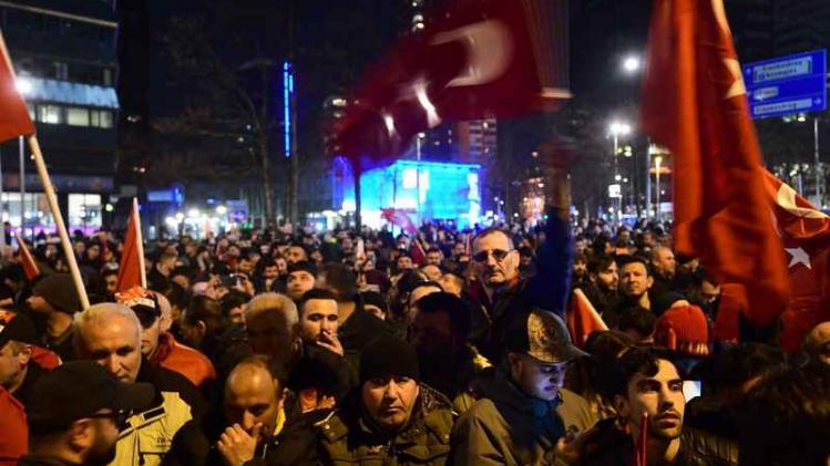 Turks protest