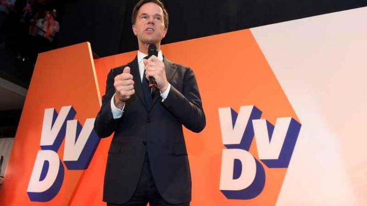 Mark Rutte viert zijn verkiezingsoverwinning