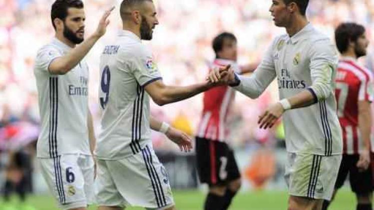 Primera Division - Real Madrid wint moeilijke uitwedstrijd bij Athletic Bilbao