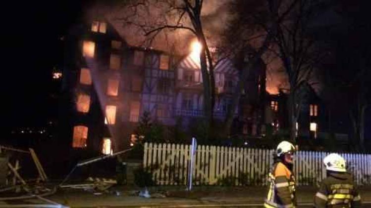 Voormalig Golf hotel in Spa volledig vernield door brand