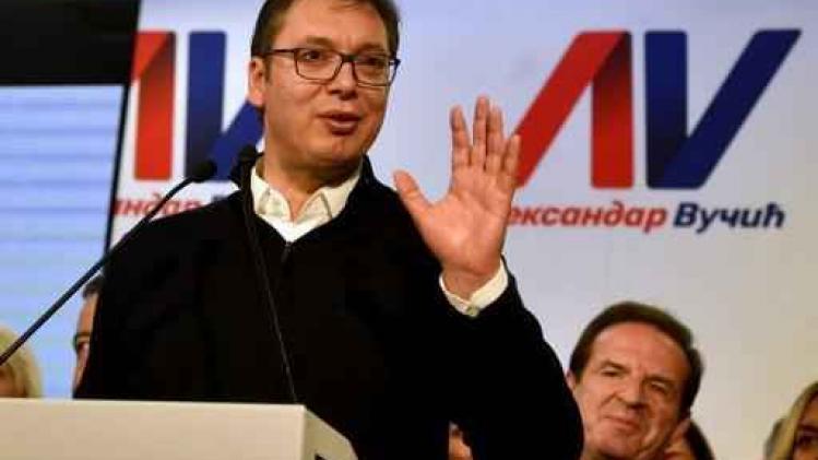 Servische premier Vucic eist overwinning presidentsverkiezingen op