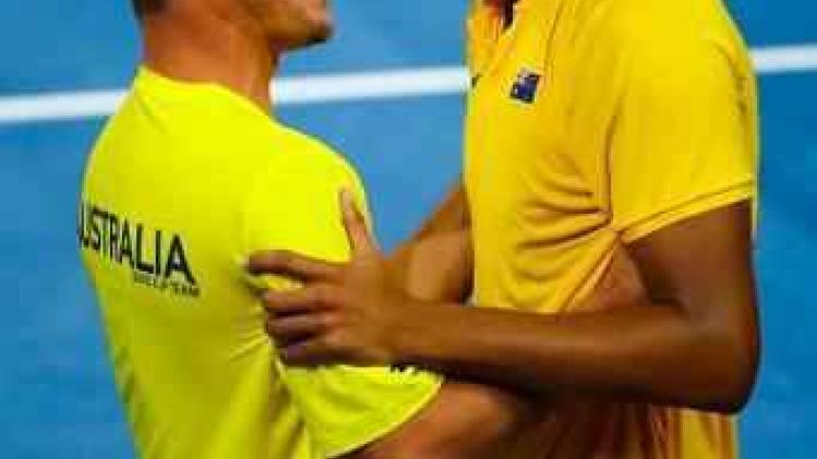 Davis Cup - Australië stoot door naar halve finale tegen België of Italië