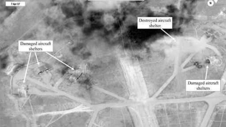 Raketaanval VS op Syrië - Twintig procent van Syrische gevechtsvliegtuigen onschadelijk gemaakt