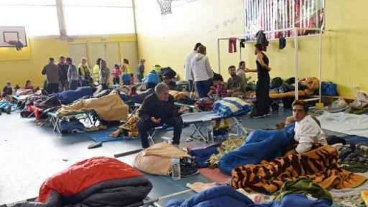 Vluchtelingen kunnen na brand in Grande-Synthe niet langer terecht in sporthallen