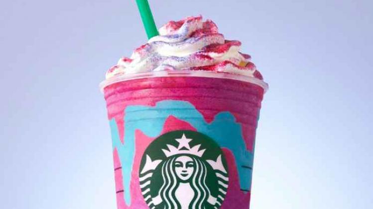 Unicorn Frappuccino van Starbucks